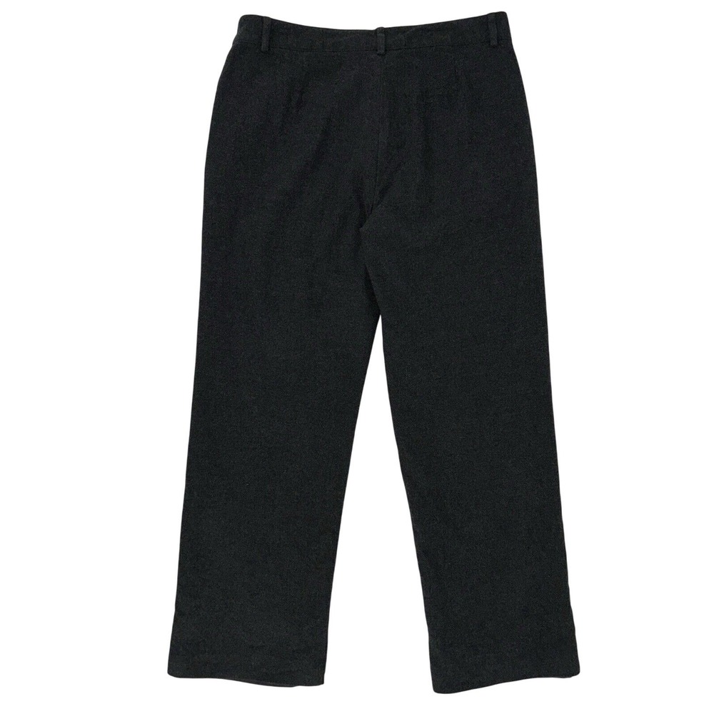 LL Bean Women's Trouser Pants Cotton Flannel Size 10 R Gray Lined 26" Inseam EUC - Picture 5 of 9